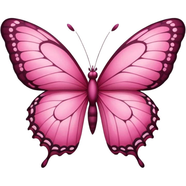 Dark pink butterfly emoji