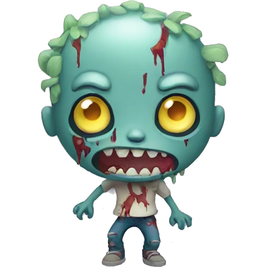 very cute zombie emoji