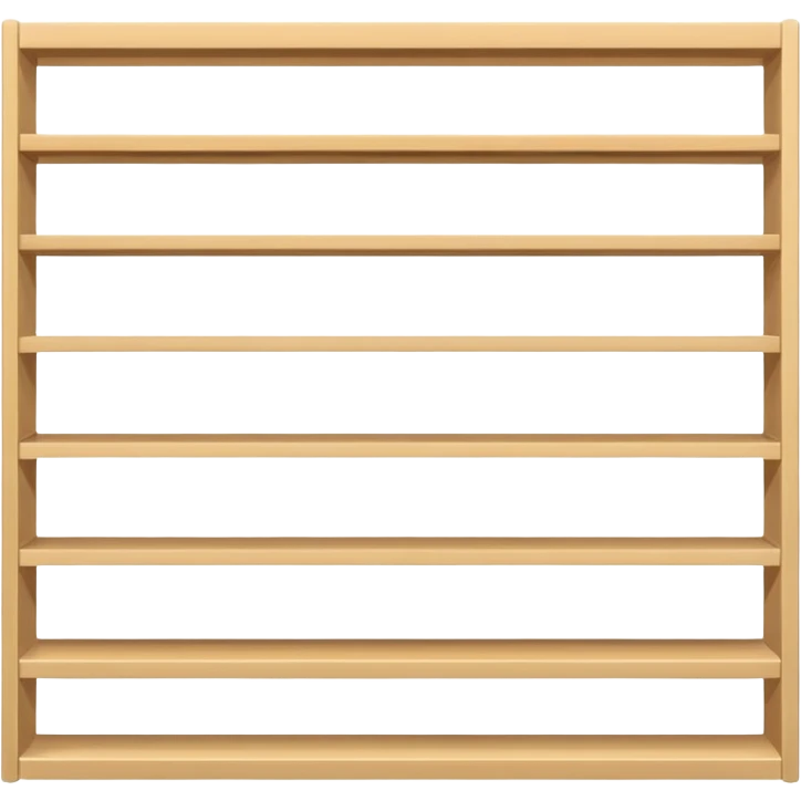 "Minimalist Japanese shelf display, products aligned identically in horizontal rows, each item repeated directly behind the other (multiple units in depth), vertically varied by type, clean spacing, precise symmetry, soft neutral lighting, front-facing packages, ultra-detailed." emoji