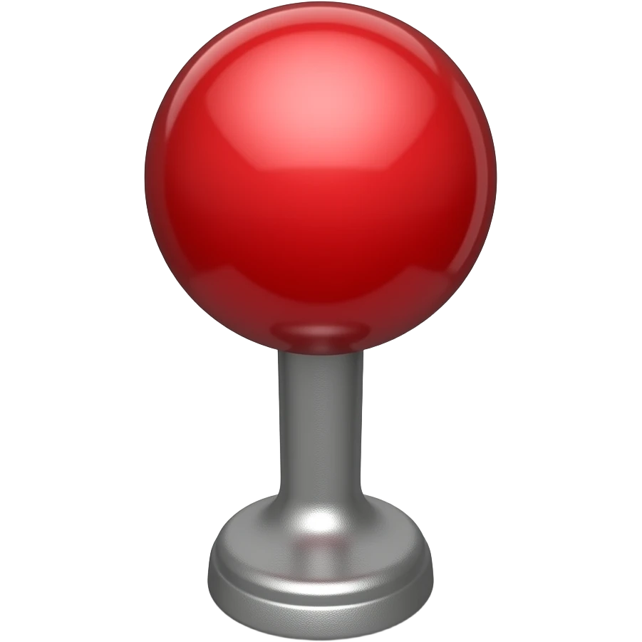 red pin-ball flipper emoji