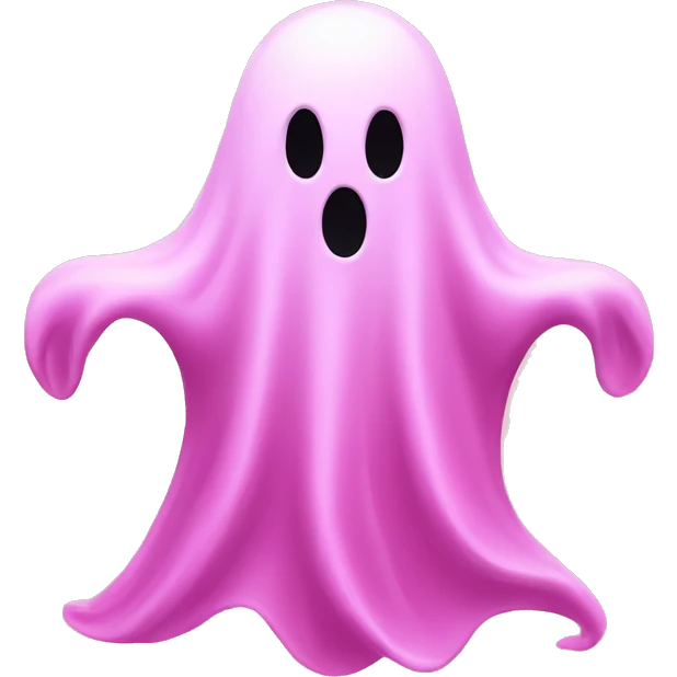 pink ghost emoji