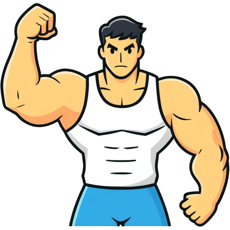 Man flexing emoji
