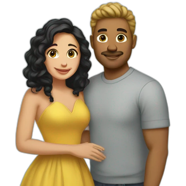 Lizzie Armanto and husband emoji
