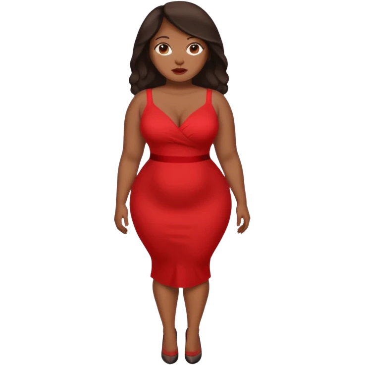 Light skinned sexy black woman with big fat ass and dark brow hair emoji