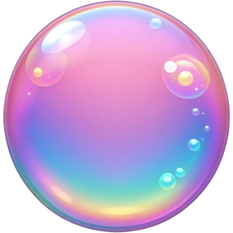 pink sparkling bubble emoji