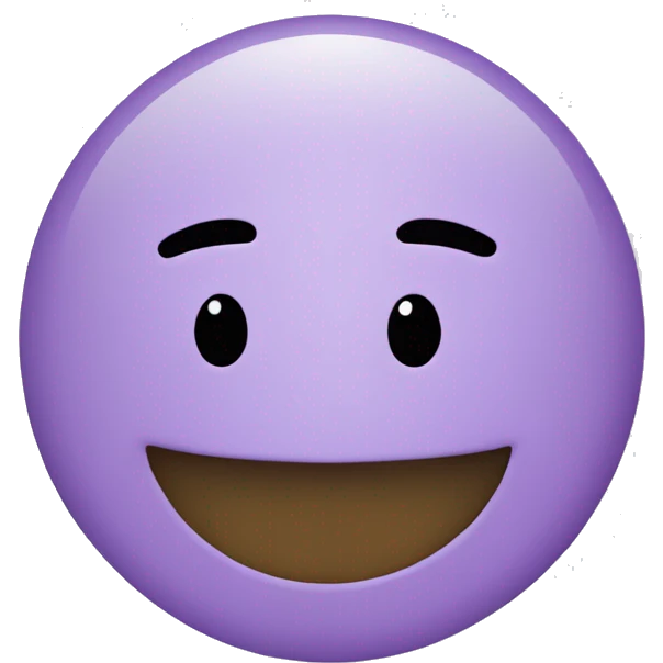 Light purple basic smile emoji  emoji