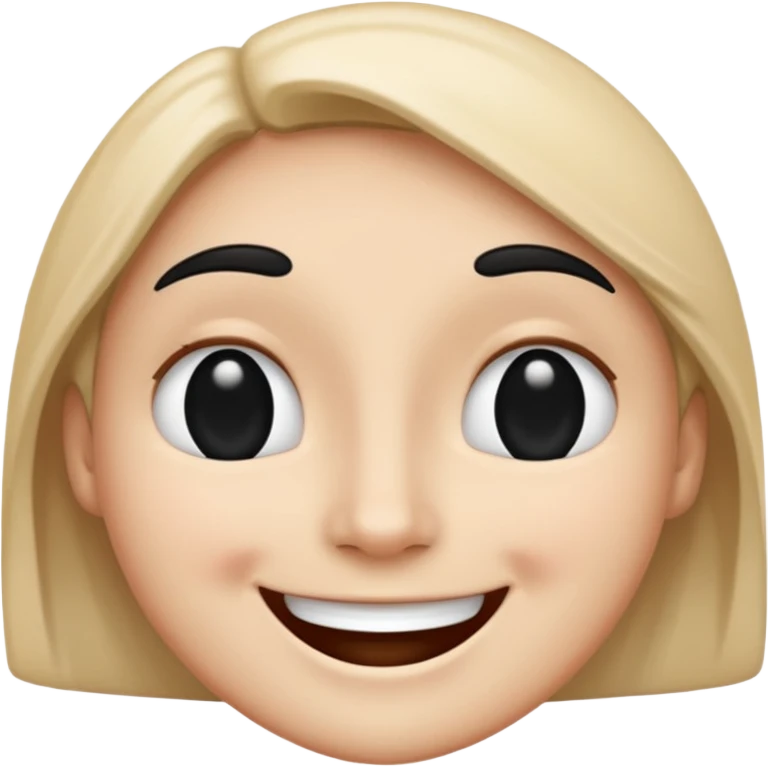 A smile face one side black on left on right white emoji