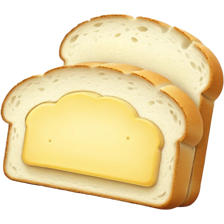 whire bread with butter emoji