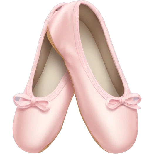 Pale pink ballet shoes emoji