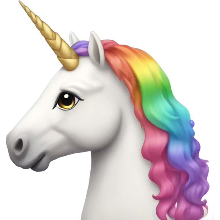 Rainbow unicorn emoji