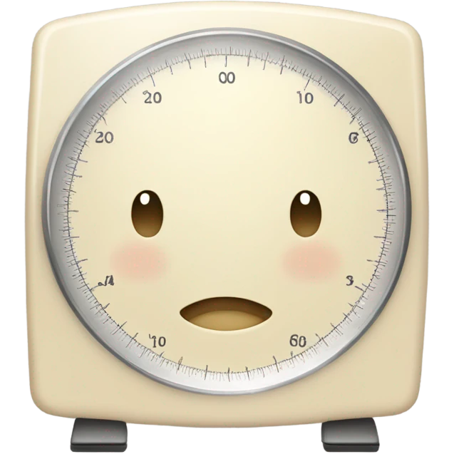 Light cream body weight scale  emoji