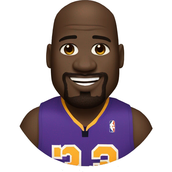 shaquille o’neal holding a basketball emoji