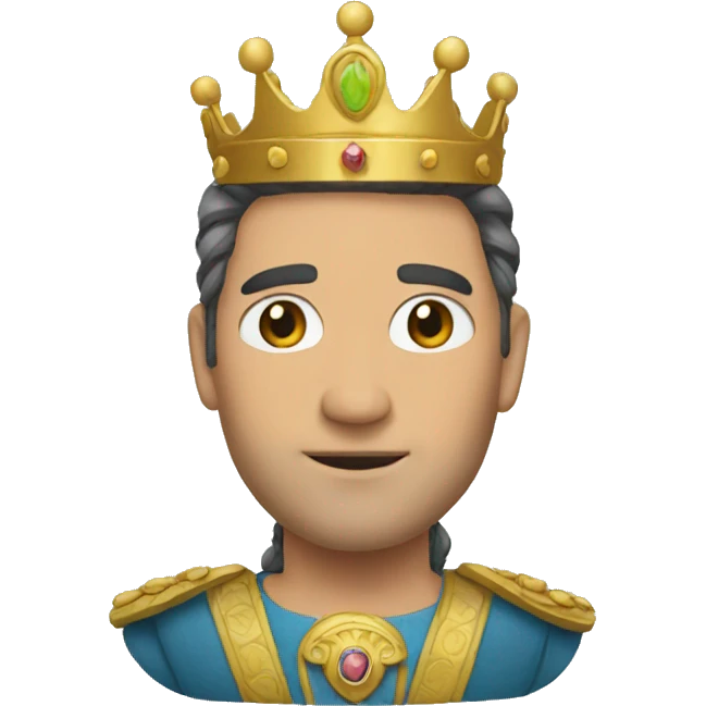 Un rey  emoji