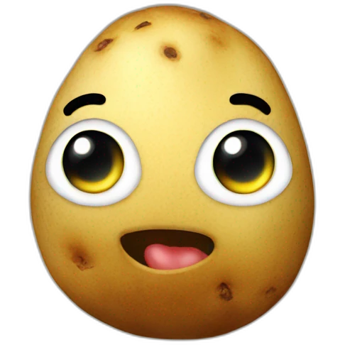 potato talking emoji