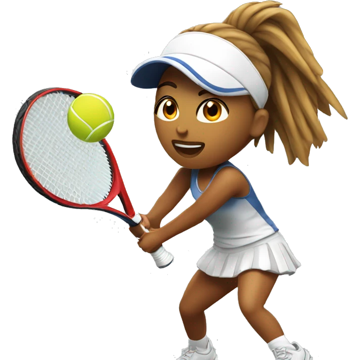 Chica Jugando tennis emoji