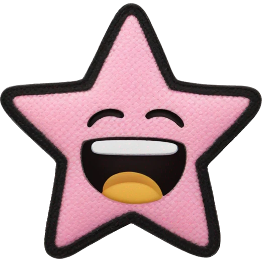 Star face pimple patch emoji