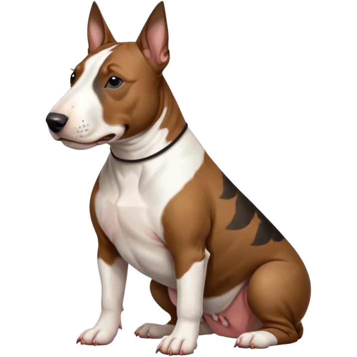 brindle english bull terrier  emoji