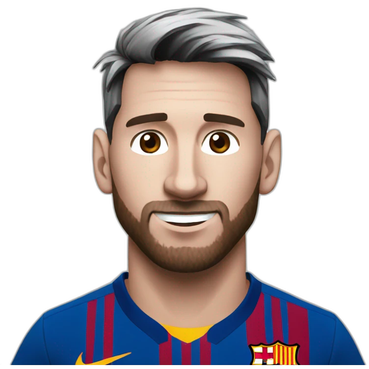 Messi saludando emoji