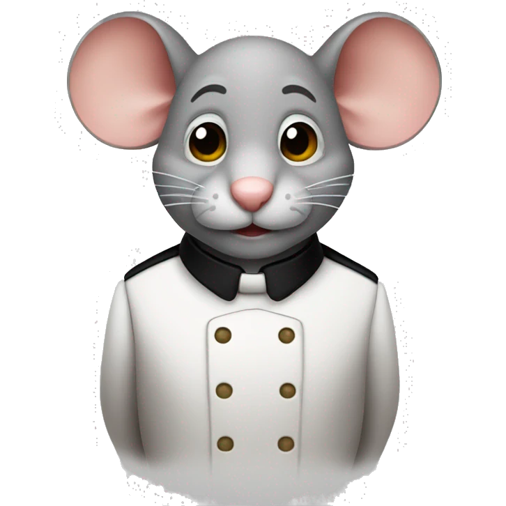Mouse that works as a waiter emoji