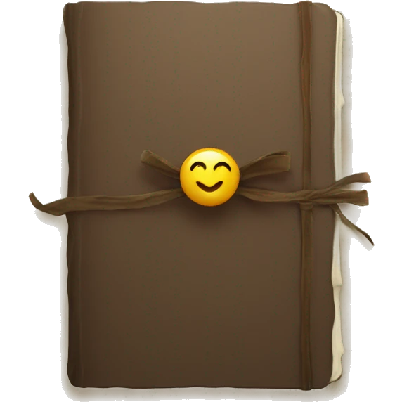 journal with bow emoji