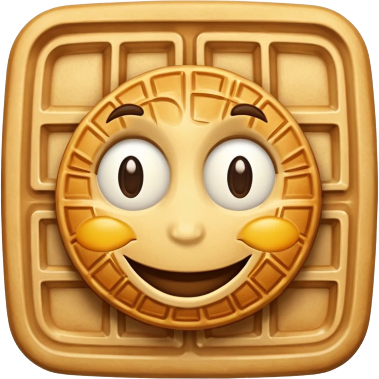 waffle smiling  emoji