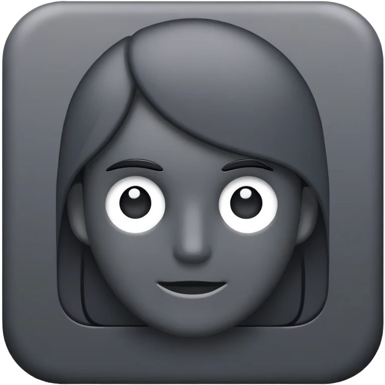 user picture placeholder, dark grey emoji
