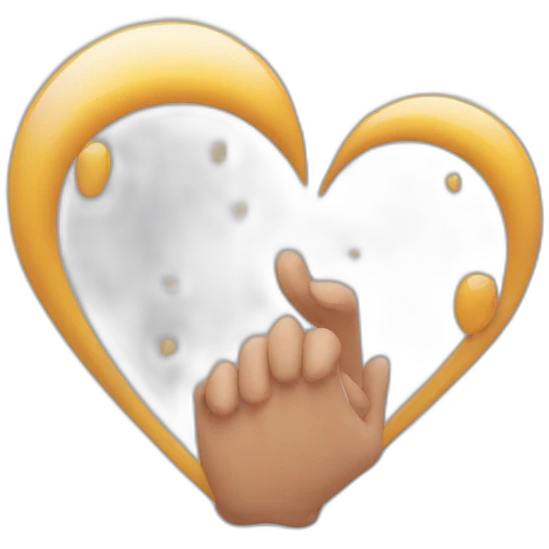 Cœur avec les main emoji