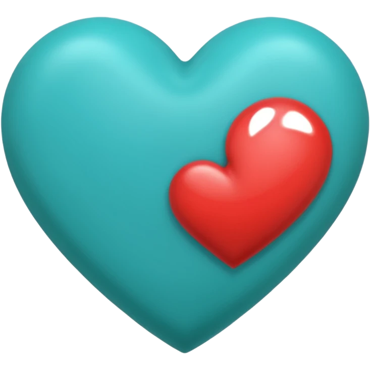 Corazón turquesas oscuro  emoji
