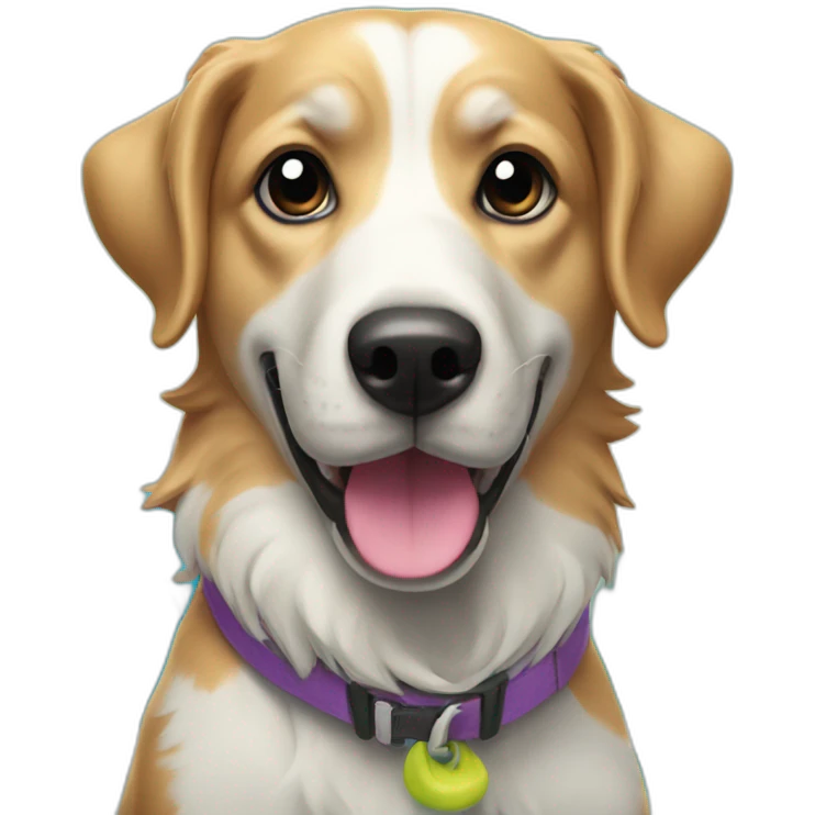 Chien qui fait du surf emoji