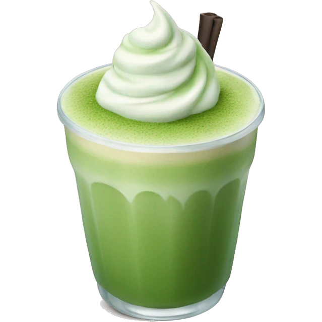 Ice matcha latte emoji