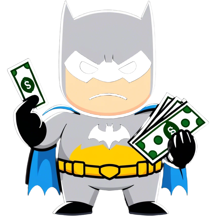 Batman with money  emoji