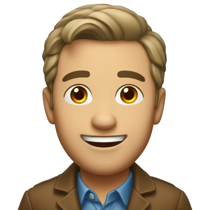 un homme très heureux  emoji