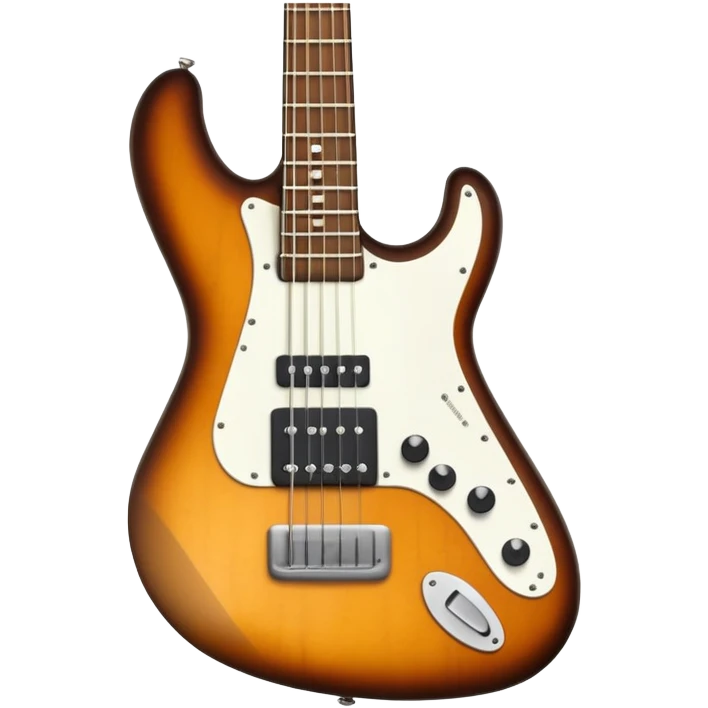 White bass guitar tortoise pick guard  emoji
