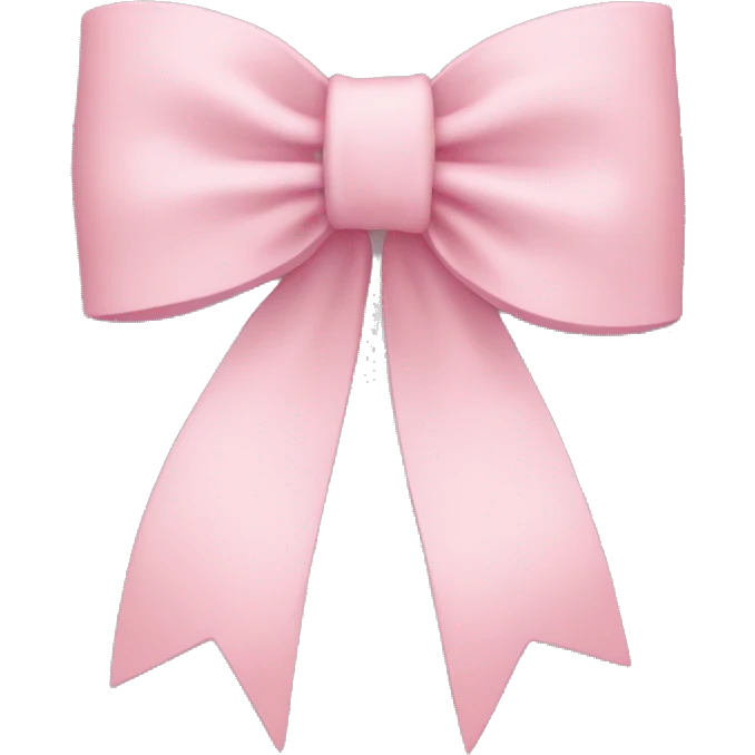 light pink bow on light pink bow emoji