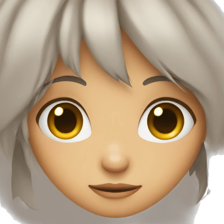 Shy girl face emoji