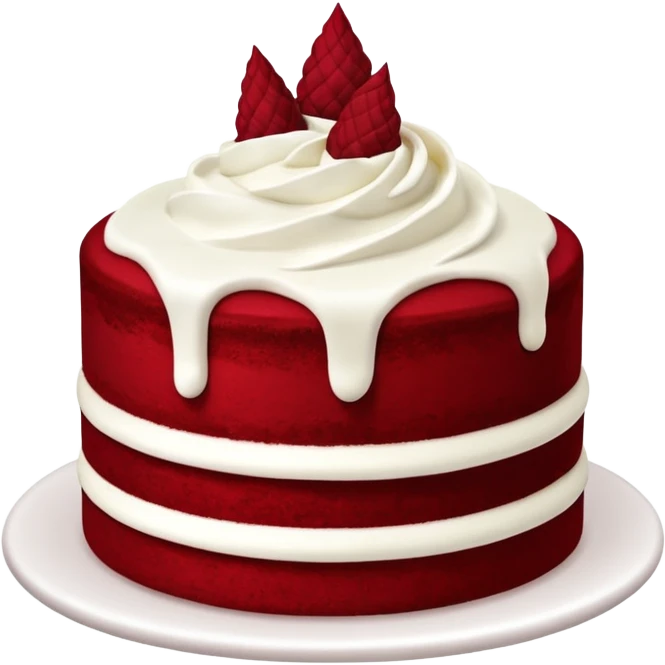 Red velvet cake emoji