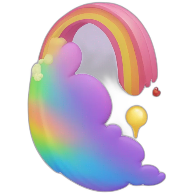 Coeur arc en ciel emoji