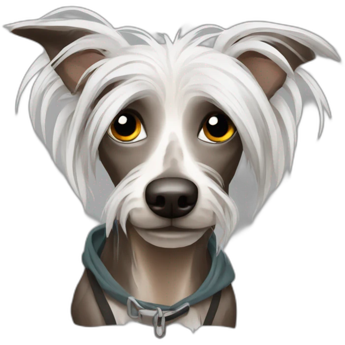 Chinese Crested homeless  emoji