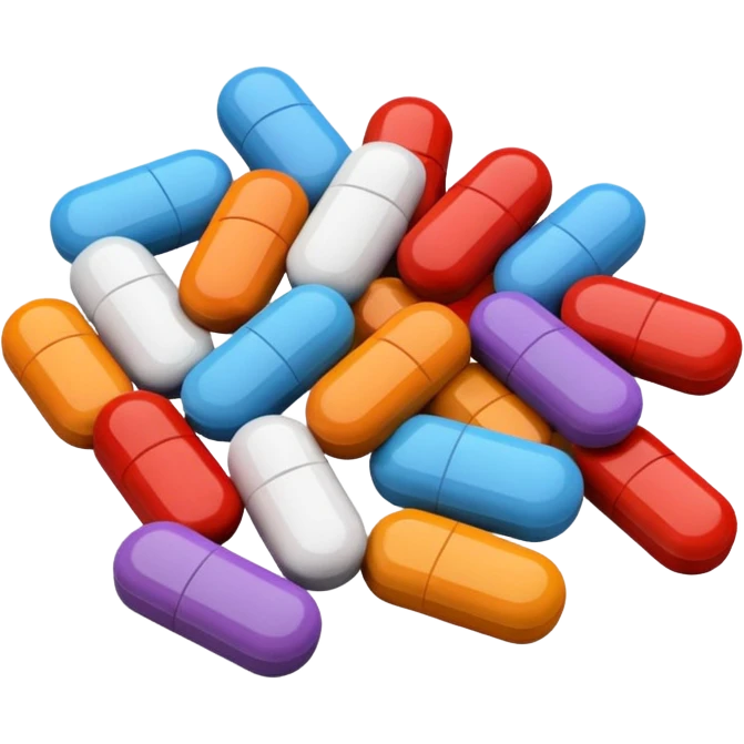 Handful of health emoji