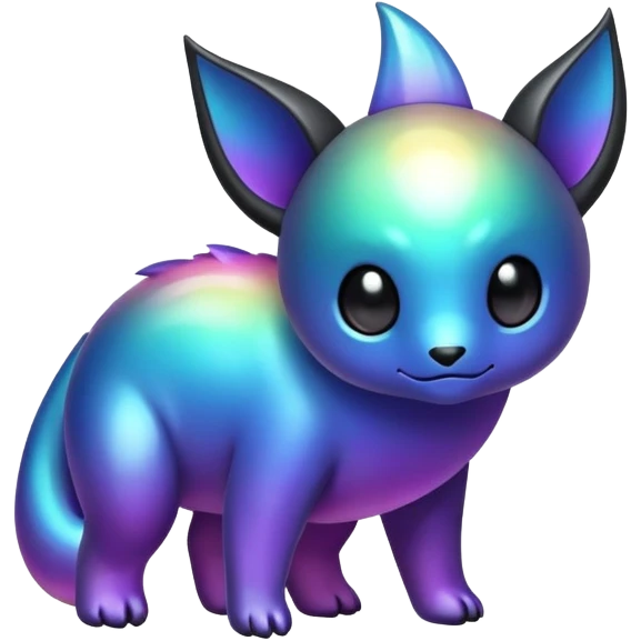  Iridescent gradient black dark fakemon-creature  emoji