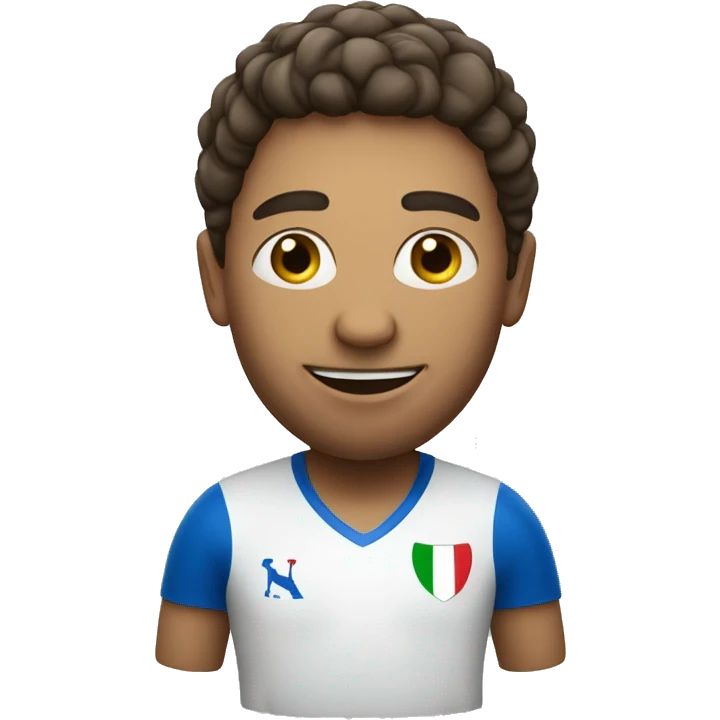 An Italian person playing soccer emoji