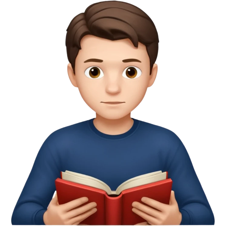 tom holland read book emoji