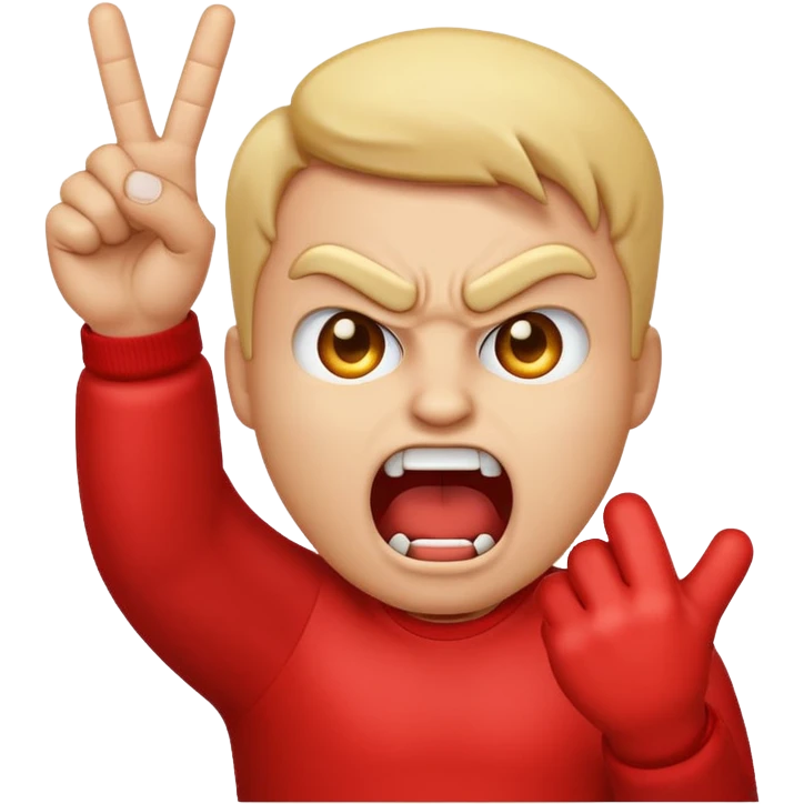 Anger middle finger yelling emoji emoji
