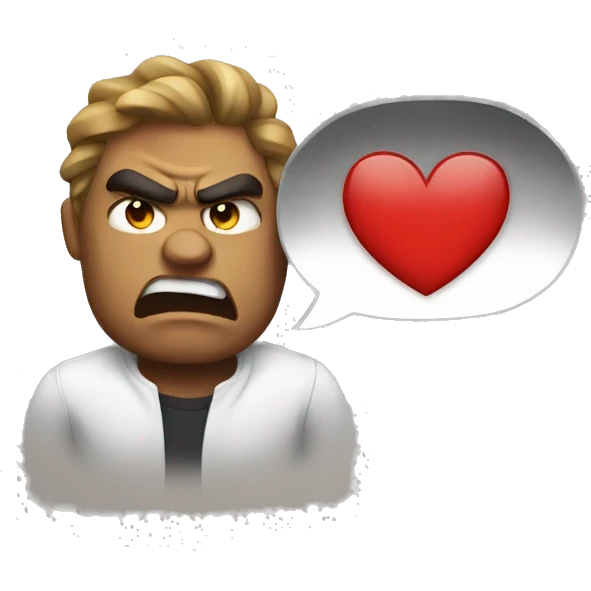 Angry but in love emoji
