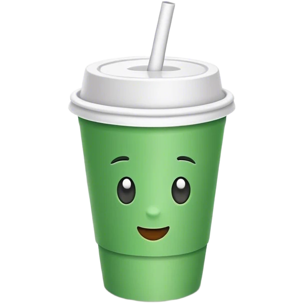 green paper cup emoji