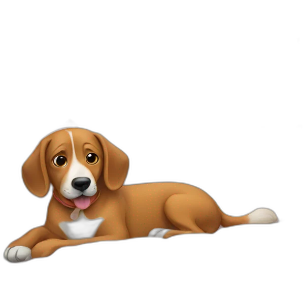 Dog in the bed emoji