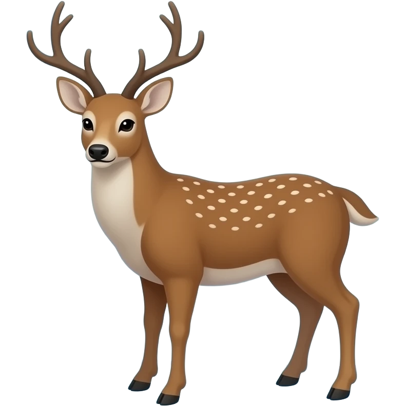 Deer trapped in giant ice block emoji