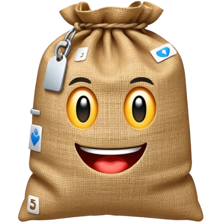 square sack of bag emoji