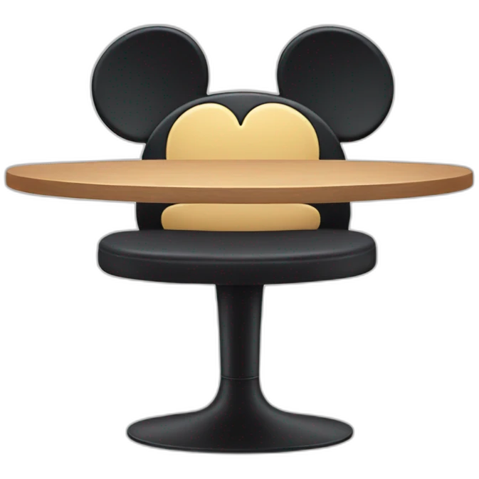 Mickey Mouse seating table emoji