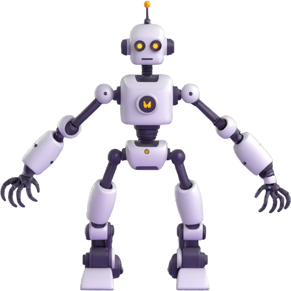 robot with mechanical arms emoji